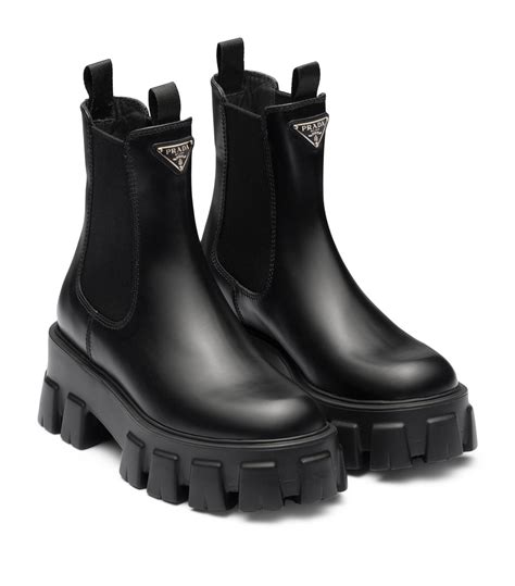 prada boots knee high|prada 55 leather ankle boots.